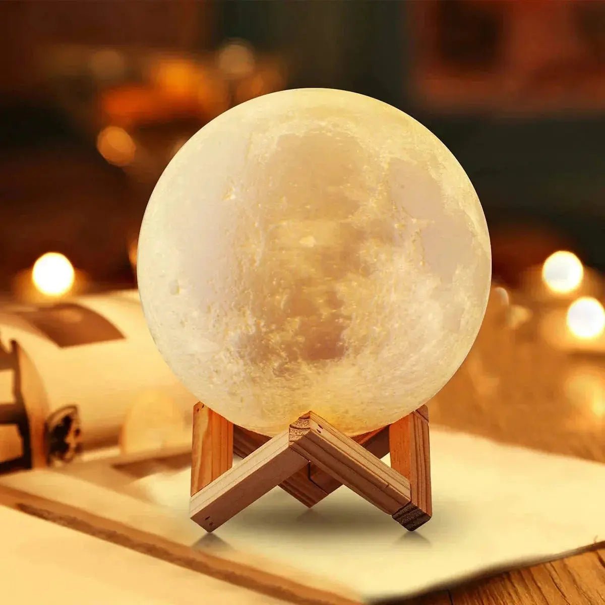 D5 Starry Moon Lamp 8Cm - LED Night Light with Stand, Perfect for Bedroom Decor and Gifts - Crazy_GadgetD5 Starry Moon Lamp 8Cm - LED Night Light with Stand, Perfect for Bedroom Decor and GiftsCrazy_Gadget