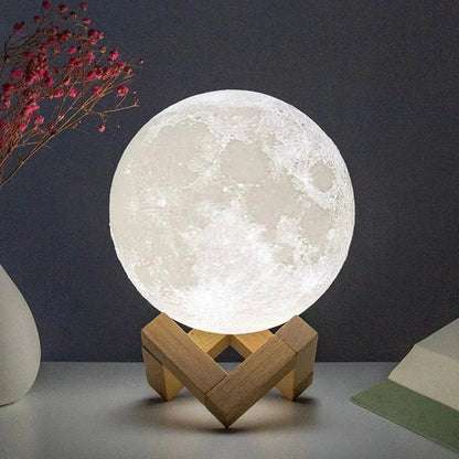 D5 Starry Moon Lamp 8Cm - LED Night Light with Stand, Perfect for Bedroom Decor and Gifts - Crazy_Gadget92795FCrazy_Gadget