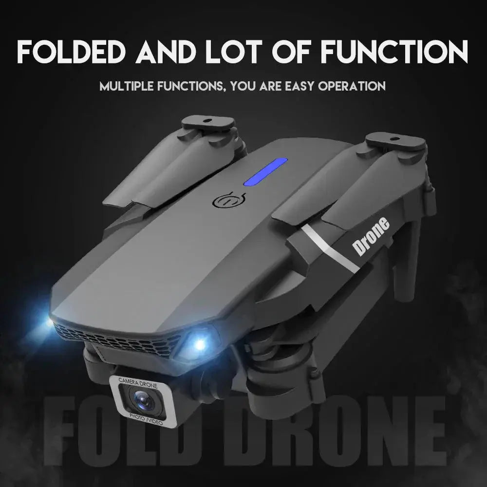 E88 Pro Foldable Quadcopter Drone - WIFI FPV, HD 4K Camera, Altitude Hold - Crazy_GadgetE88 Pro Foldable Quadcopter Drone - WIFI FPV, HD 4K Camera, Altitude HoldCrazy_Gadget