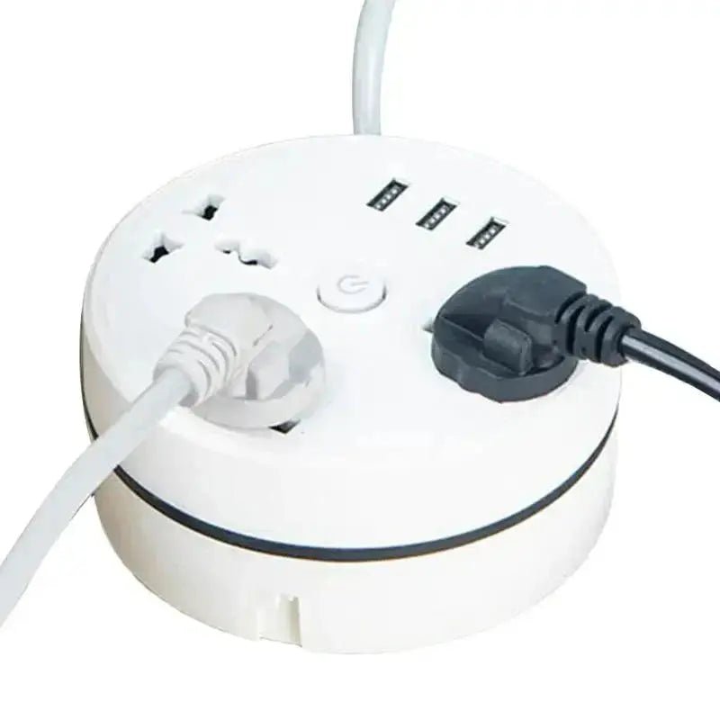 EU Plug AC Outlet Smart Home Power Strip – Multipurpose Electrical Extension Cord with USB Ports & Fast Charging - Crazy_GadgetEU Plug AC Outlet Smart Home Power Strip – Multipurpose Electrical Extension Cord with USB Ports & Fast ChargingCrazy_Gadget