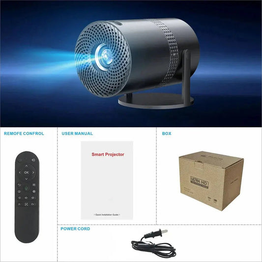Salange P300 Mini Portable Projector - 4K 8K Video Decoding, 720P HD, Android 11, Wi - Fi, BT 5.1 - Crazy_GadgetSalange P300 Mini Portable Projector - 4K 8K Video Decoding, 720P HD, Android 11, Wi - Fi, BT 5.1Crazy_Gadget