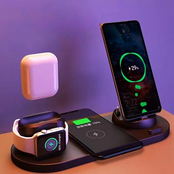 6-in-1 Fast Wireless Charging Dock for iPhone & Smartwatch - Crazy_Gadget#original_value#Crazy_Gadget